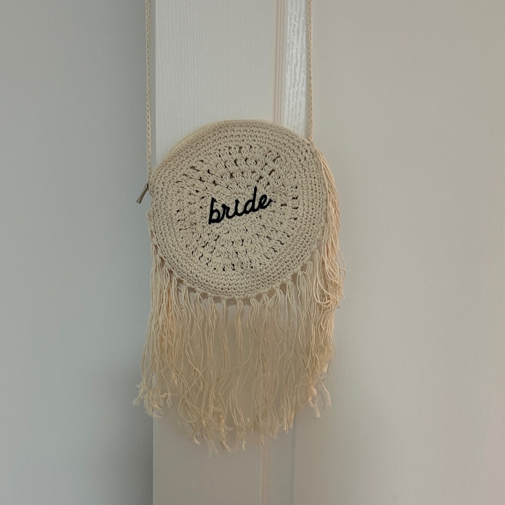 Crochet Bride Fringe Bag